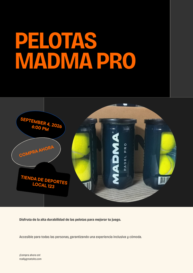Pelotas Madma Pro Padel - Tubo x2 y x3