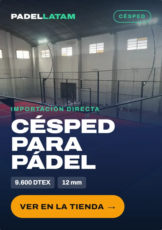 Césped sintético para pádel 9.600 DTEX