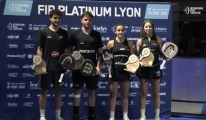 Guerrero y Leal dan vuelta la final ante Stupaczuk y Sanz y ganan el FIP Platinum Lyon; Caldera y Goenaga, campeonas sin ceder un set