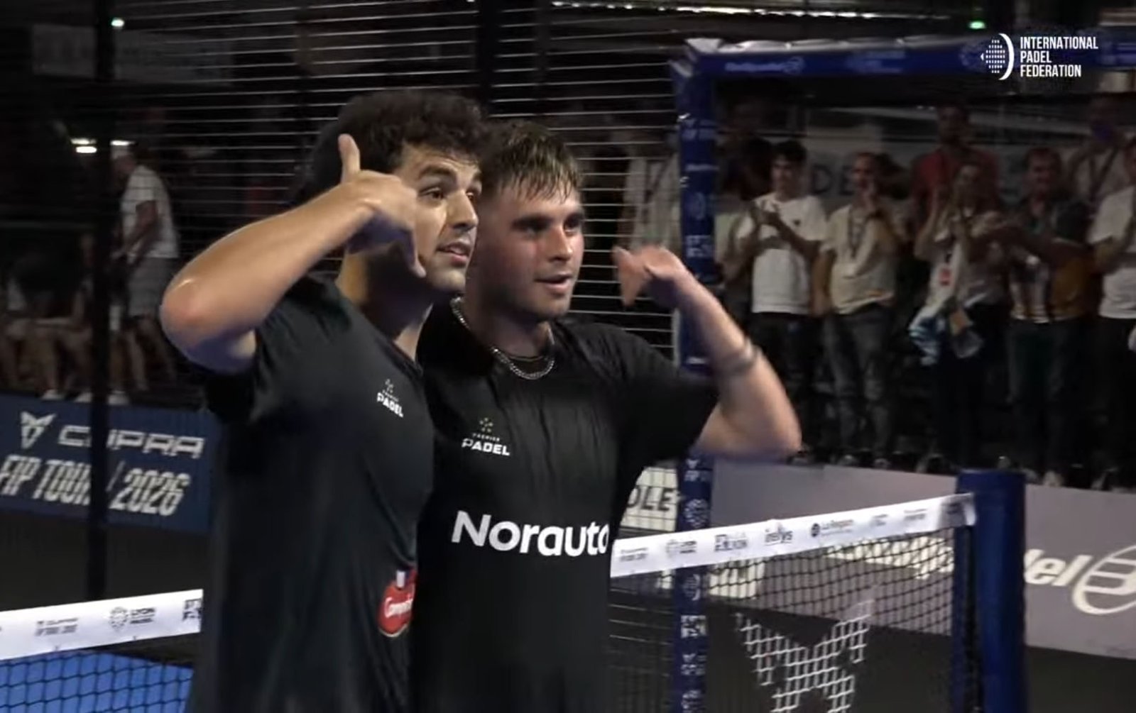 Fran Guerrero y Javi Leal festejan el título en Lyon