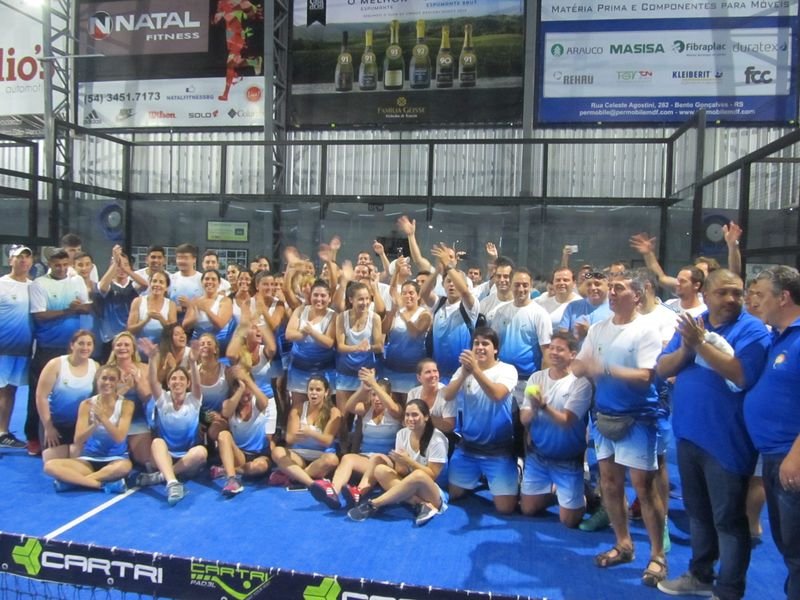 Delegación argentina en el Sudamericano Amateur de pádel 2017 en Bento Gonçalves, Brasil