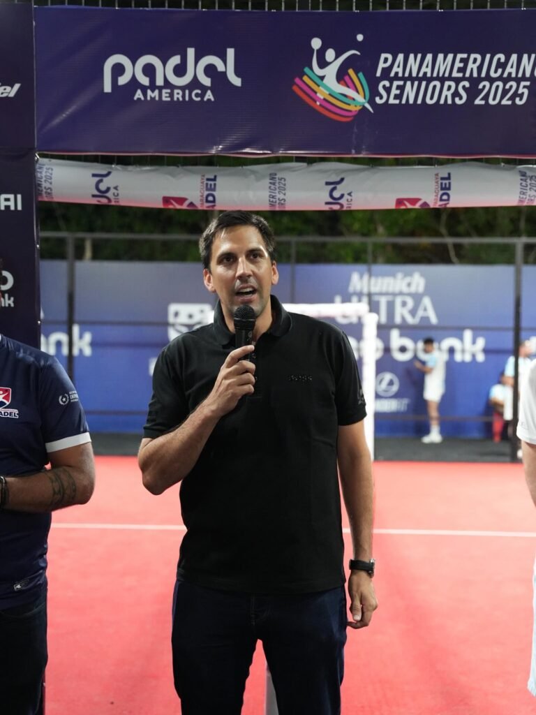 Diego Galeano, presidente de la Federación Paraguaya de Pádel (FEPARPA)