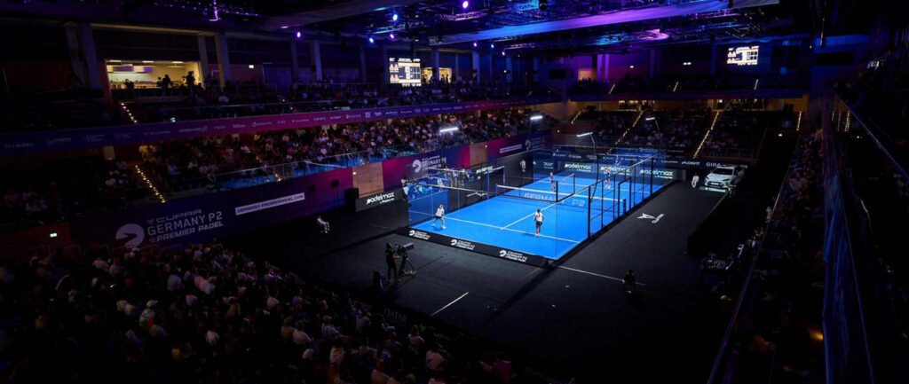 Cancha central del Castello Düsseldorf, sede del Germany Premier Padel P2