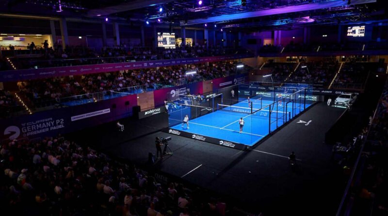 Cancha central del Castello Düsseldorf, sede del Germany Premier Padel P2