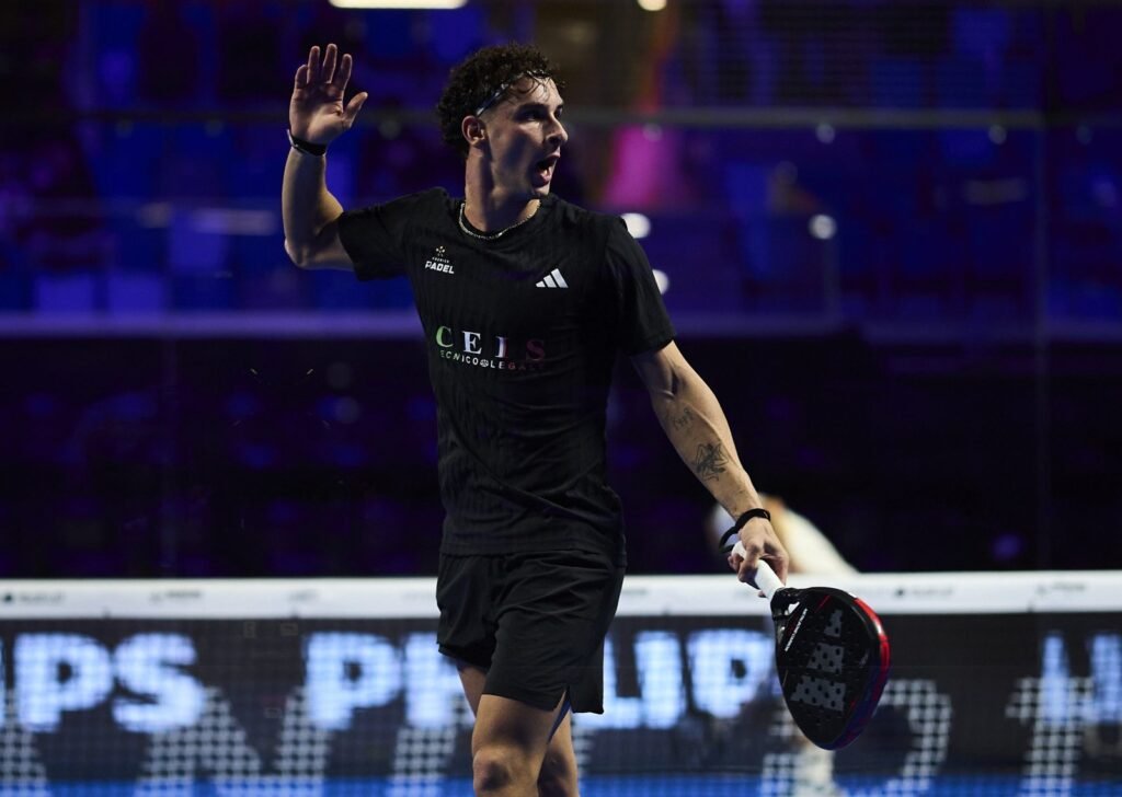 Flavio Abbate festeja en el Kuwait Major 2026